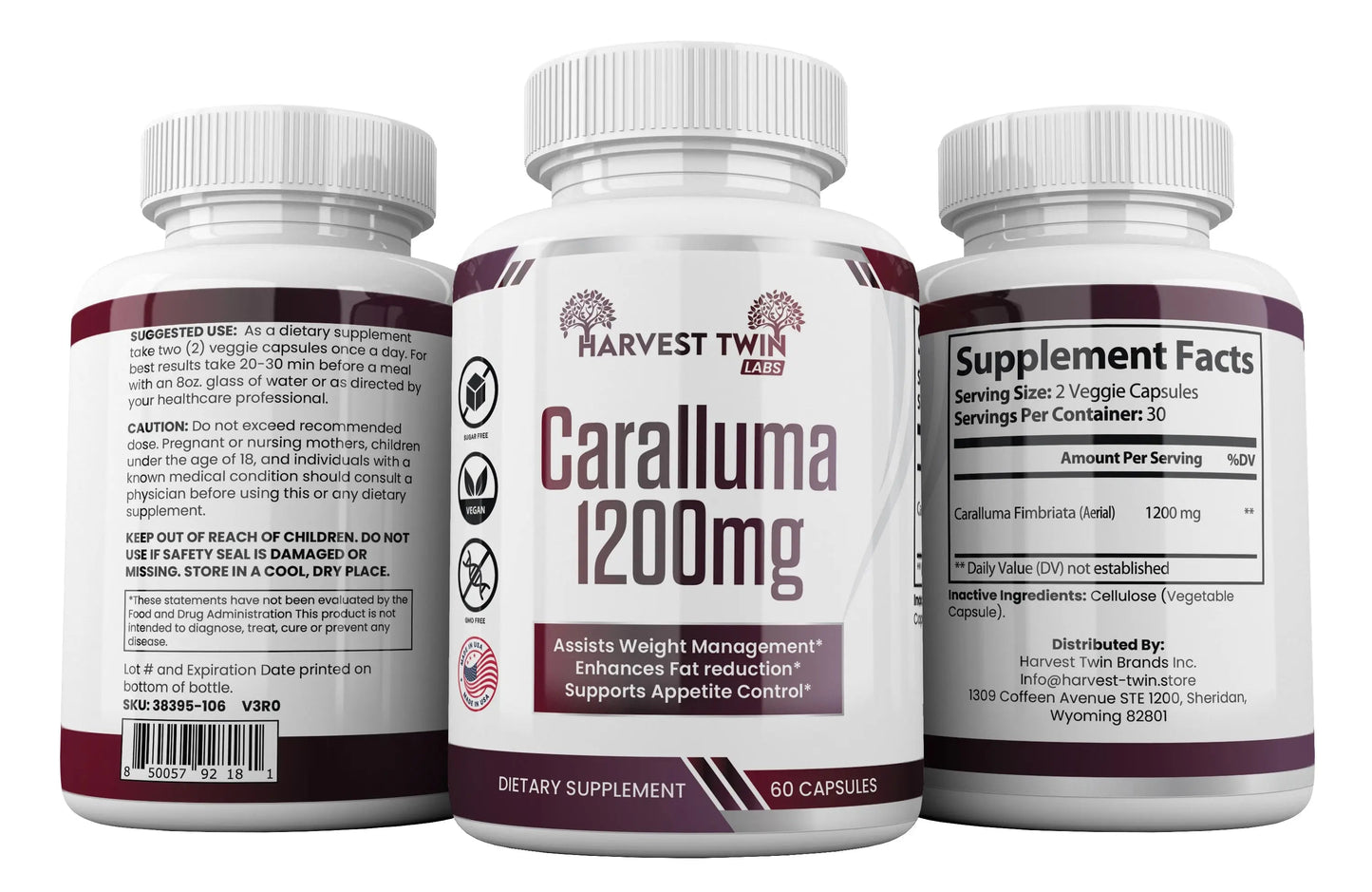 Caralluma 1200mg - Inibidor de Apetite Natural